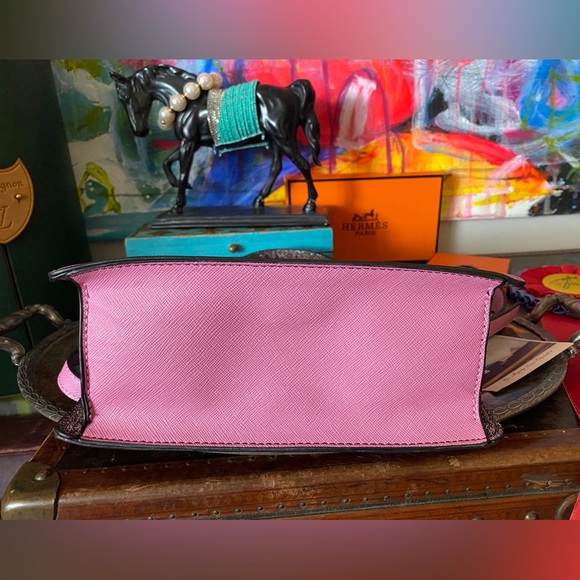 Beautiful Pink Glitter ALDO Statement Purse Bag top carry or Shoulder Strap π - Picture 4 of 8